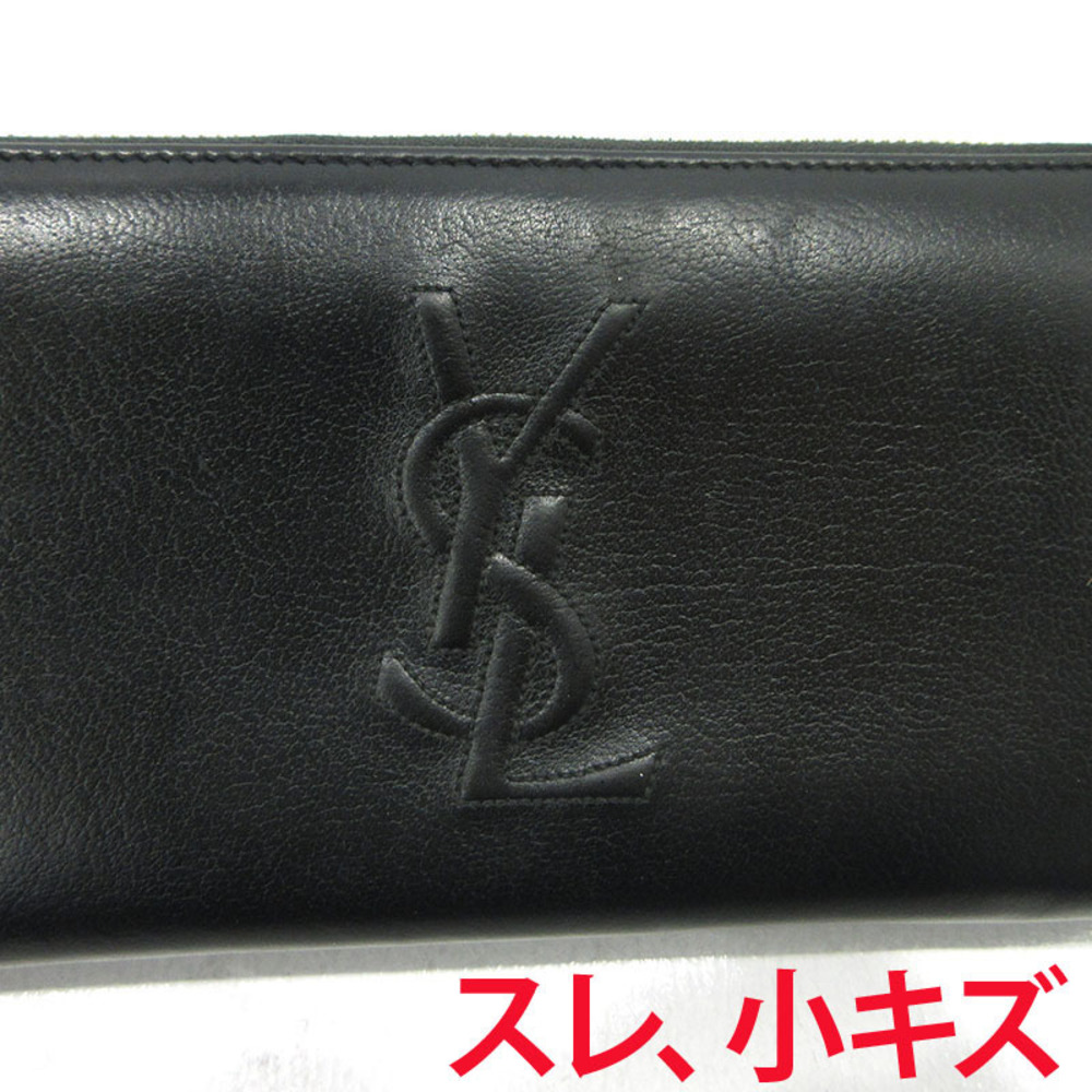 SAINT LAURENT Round Zip Long Wallet Black - Picture 8 of 12